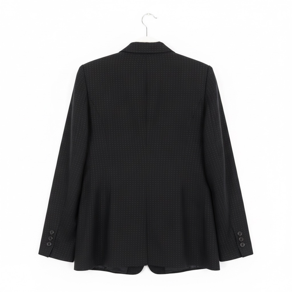 Caslon Black & White Dot Pinstripe Single-Breasted Blazer Jacket - Picture 2 of 6